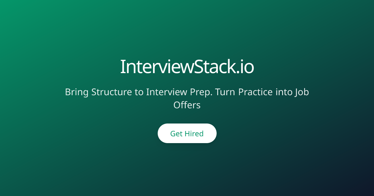 InterviewStack.io - Built for Tech Roles: Courses, Prep Guides, Job ...